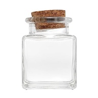 Pote com Tampa de Cortiça 60ml - Vidro Transparente para Armazenar Temperos e Condimentos - imagem 4