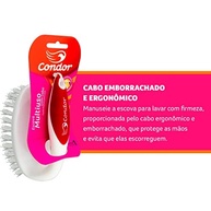 Escova Multiuso com Cabo Ergonômico para Limpeza Profunda - Condor Transparente - imagem 4