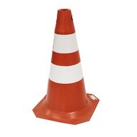 Cone Sinalizador 50cm Laranja e Branco - Alta Visibilidade para Segurança - imagem 1