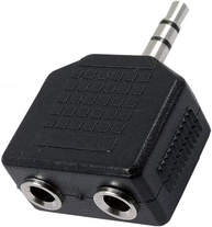 Adaptador Divisor Áudio P2 Estéreo: Conecte 2 Fones em 1 Entrada! - imagem 1