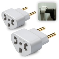 Kit 2 Adaptadores de Tomada Universal 10A/20A Bivolt Premium - Conecte Tudo com Segurança! - imagem 2
