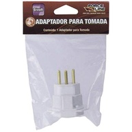 Adaptador Tomada Universal 2P+T 10A Bivolt Branco Force Line: Conecte Tudo! - imagem 3