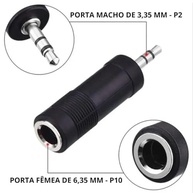Adaptador P2 Macho x P10 Fêmea: Conecte Seu Instrumento com Qualidade LBL - imagem 3