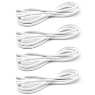 Kit 4 Cabos Conectores 1.8m T5 T8 LED: Expanda e Conecte Suas Luminárias com Segurança - imagem 1