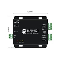 Conversor CAN para Ethernet Grau Industrial ECAN-E01: Conectividade Robusta para Automação - imagem 3