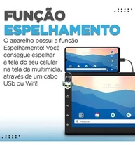 Central Multimídia Android Espelhamento Bluetooth VW G6 - Conectividade Total - imagem 5