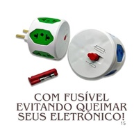 Kit 3 Benjamim 6 Entradas Bivolt com Fusível de Proteção - Mais Conectividade e Segurança - imagem 5