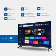Smart TV HQ 32" HD: Imersão e Conectividade - imagem 2