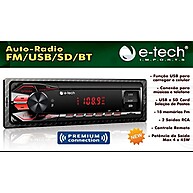 Rádio Automotivo E-tech Premium: Som e Conectividade! - imagem 2