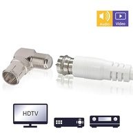 Conector Coaxial F Macho/Fêmea 90°: Conexão Rápida e Sólida para sua TV e Dispositivos - imagem 4
