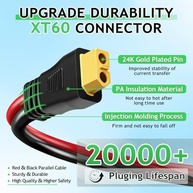 Conector XT60 WFPOWER 10AWG: Conexão Segura e Eficiente para Painéis Solares e Estações de Energia - imagem 3