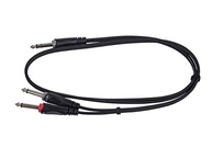 Cabo Adaptador Monoprice TRS para 2x TS 0.6cm (2m) - Conexão Profissional e Durável - imagem 3
