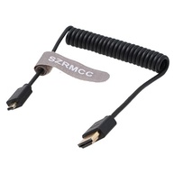 Cabo Micro HDMI para HDMI Espiral 4K - Conexão Estável para Câmeras e Monitores Profissionais - imagem 3
