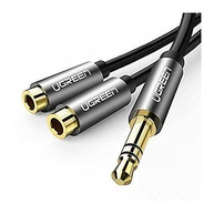 Cabo Adaptador Ugreen AV123: Áudio 3.5mm Macho para 2 Fêmeas (20cm) - Conexão Ampliada! - imagem 3