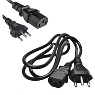 Cabo de Força ATX 3 Pinos Tripolar Novo 1.8m: Conexão Segura para Seus Equipamentos - imagem 1