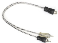 2 Cabos Y RCA Blindados 1 Fêmea para 2 Machos Injetados Preto 4mm - Conexão de Alta Fidelidade - imagem 4