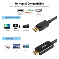 Cabo DisplayPort para HDMI BENFEI 1.8m 4K Unidirecional - Conexão Premium para Lenovo, HP, ASUS, Dell e Mais - imagem 4