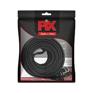 Cabo RCA PIX 2+2 RCA 6mm Preto 5 Metros com Fio Remote - Conexão de Áudio e Vídeo de Alta Qualidade - imagem 4