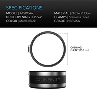AC Infinity Braçadeira Redutora de Ruído 150mm: Conexão Segura e Silenciosa para seu Sistema de Dutos - imagem 3