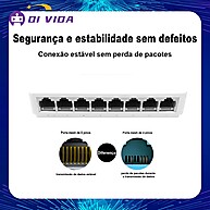 Switch de Rede 8 Portas: Potencialize sua Conexão! - imagem 2