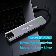 Hub USB-C 8 em 1 Goojodoq: Sua Central de Conexões - imagem 2