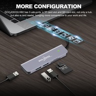 Hub USB-C 2 em 1: Expanda Suas Conexões! - imagem 2