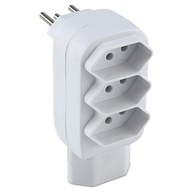 Force Line Pino Multiplo Tripolar 4 Saídas 10A 250V Branco: Mais Conexões, Mais Praticidade! - imagem 1
