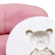 Molde de Silicone Mini Ursinho: Criação Fácil para Artesanato e Confeitaria - imagem 1