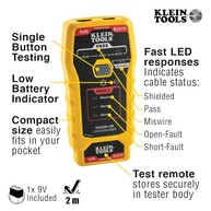 Klein Tools VDV526-100: Testador de Cabo LAN Explorer com Controle Remoto para Redes Confiáveis - imagem 4