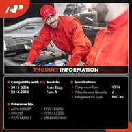 Compressor AC A-Premium para Kia Soul (2014-2018) e Cerato - Refrigeração Confiável - imagem 3