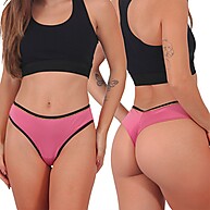 Tanga Lurex Microfibra: Kit 3 Delicadas e Confortáveis - imagem 2