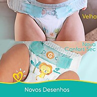 Fralda Pampers Confort Sec XXG: Noites Mais Secas e Confortáveis - imagem 2