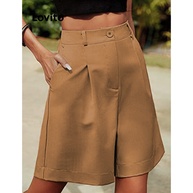 Shorts Feminino Plissado Lovito: Casual e Confortável - imagem 2