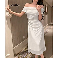 Vestido Lovito Elegante: Malha Lisa e Confortável - imagem 2