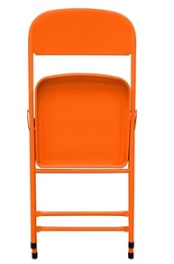 Cadeira Dobrável em Aço com Design Confortável e Estilo Moderno - Cor Laranja - imagem 4