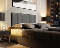 Cabeceira Painel Imperial Estofada Queen Size Cinza 1,60m - Moderna e Confortável para Seu Quarto - imagem 2