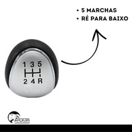 Manopla de Câmbio Ford Focus 2009-2019 5 Marchas Aro Cromado - Upgrade de Estilo e Conforto - imagem 4
