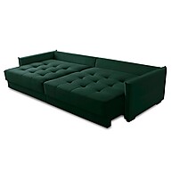 Sofá Cama Retrátil Veludo Verde 2,10m – Conforto! - imagem 2