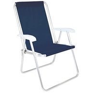 Cadeira Alta Conforto Sannet Mor em Alumínio Azul Marinho – Encosto Largo e Resistente até 120kg - imagem 2