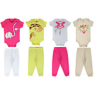 Kit Roupa Bebê Menina: 8 Peças Algodão Conforto - imagem 2