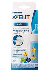 Mamadeira Anticólica Philips Avent 260ml com Design Girafa - Redução de Cólicas e Conforto Total - imagem 3