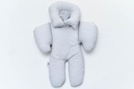 Redutor de Bebê Conforto Anatômico 100% Algodão Cinza - Conforto e Segurança para seu Bebê - imagem 3
