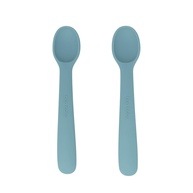 Kit com 2 Colheres de Silicone Azul Sonho - Segurança e Conforto para Bebês - imagem 1