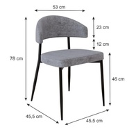 Cadeira Bless Fixa - 4 Unidades | Conforto e Estabilidade para Seu Espaço - imagem 4