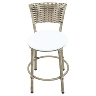BANQUETA BAIXA ENCAPADA PARA COZINHA E ÁREA GOURMET - DESIGN E CONFORTO PARA SUA CASA (BRANCO) - imagem 1