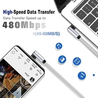 Cabo Lightning 90°: Carregue e Transfira Dados com Conforto - imagem 3