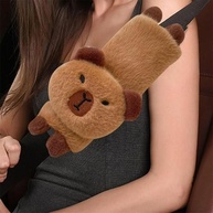 Kit 2 Capas de Cinto de Segurança Capivara Fofa - Conforto e Estilo para Seu Carro - imagem 3