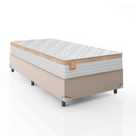Cama Box Solteiro com Colchão de Molas Ensacadas Real 88x188cm - Conforto Premium e Estilo - imagem 1