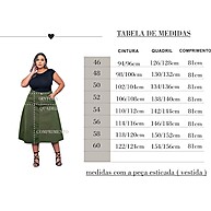 Saia Midi Evasê Plus Size: Cores & Conforto! - imagem 1