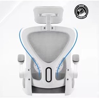 Cadeira de Escritório Giratória com Encosto Alto Ajustável - Conforto Ergonômico em Branco - imagem 4